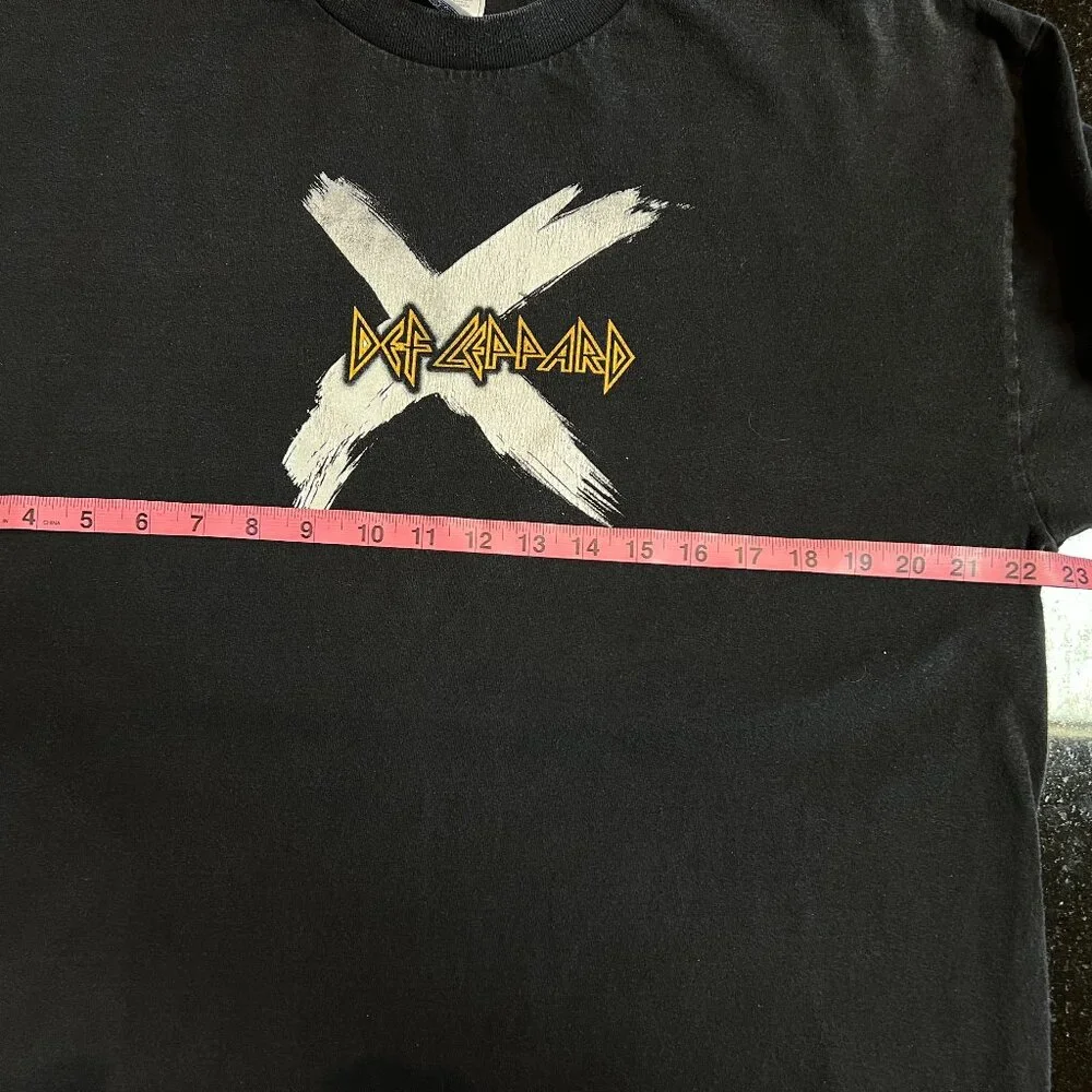 DEF LEPPARD 2002 X Ten Concert Tour Long Sleeve XLarge VINTAGE Black Graphic - Picture 4 of 12
